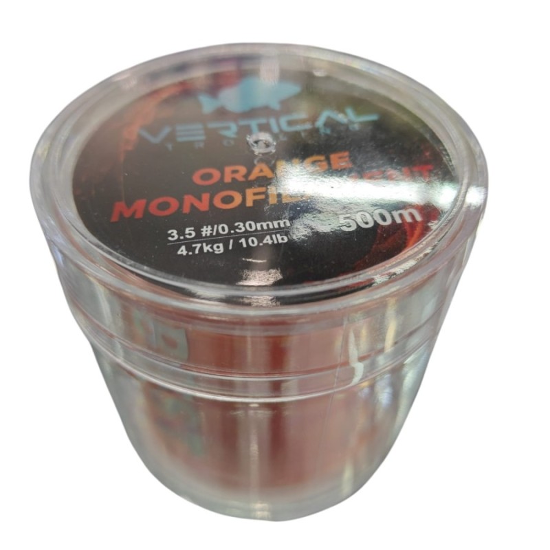ORANGE MONOFILAMENT VERTICAL TROLLING 500MT